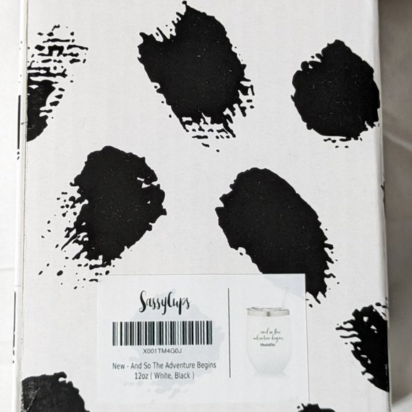 Brand New - Let the Adventure Begin Sassy Cup Tumbler Set in Mint & White - Picture 6 of 10